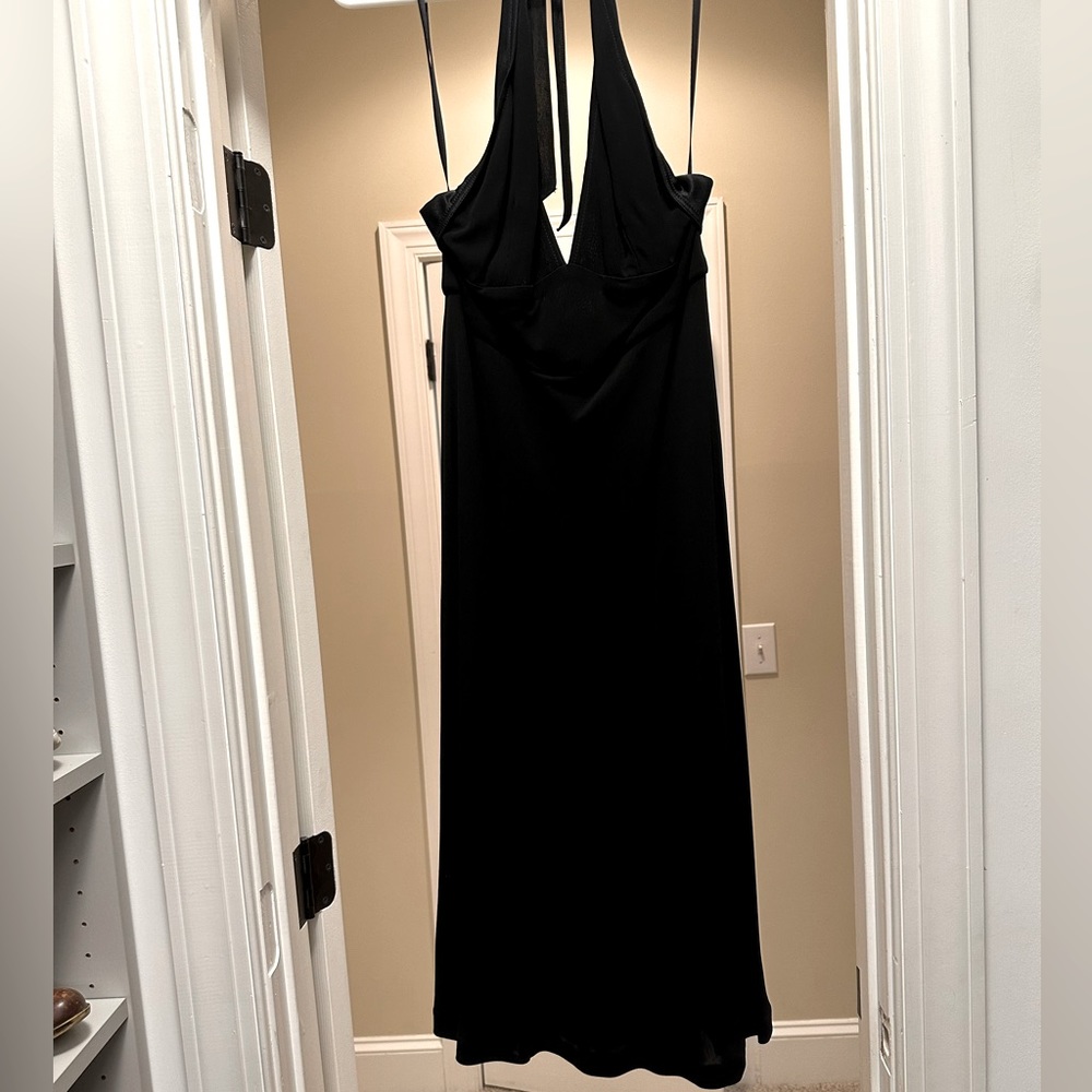 Black halter dress size small
